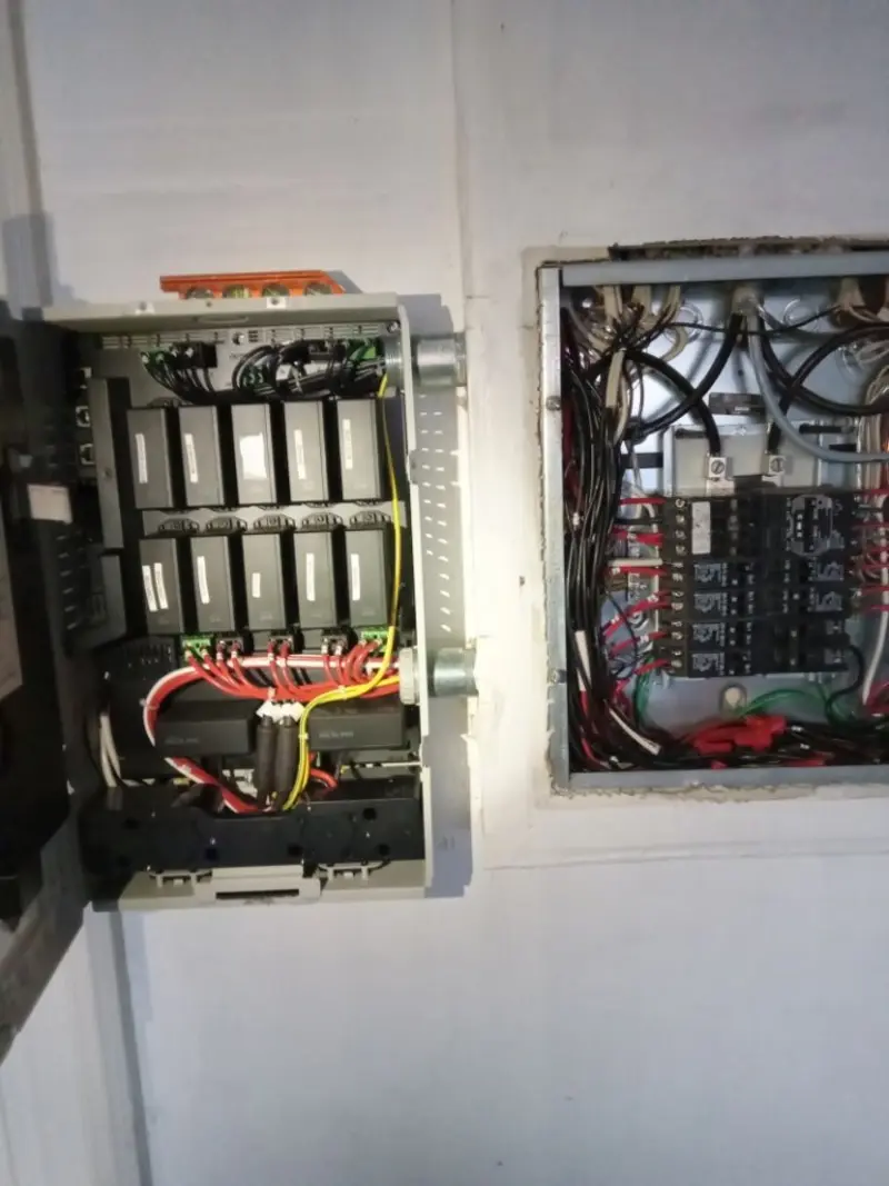Electrical panel upgrade completed for Security Camera Wiring in Fort Bragg